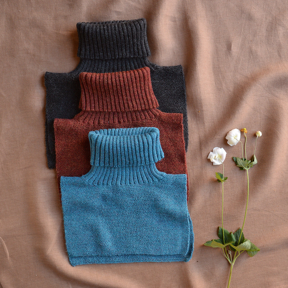 Turtle Neck & Chest Warmer - 100% Baby Alpaca (Adults)