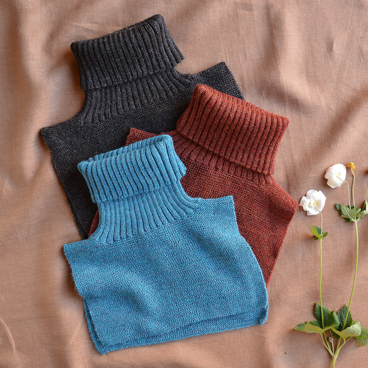 Turtle Neck & Chest Warmer - 100% Baby Alpaca (Adults)