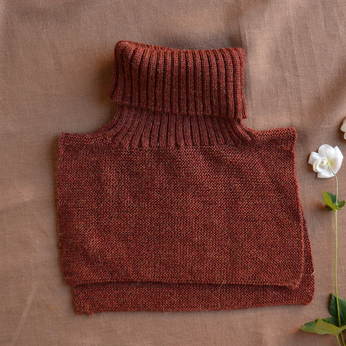 Turtle Neck & Chest Warmer - 100% Baby Alpaca (Adults)