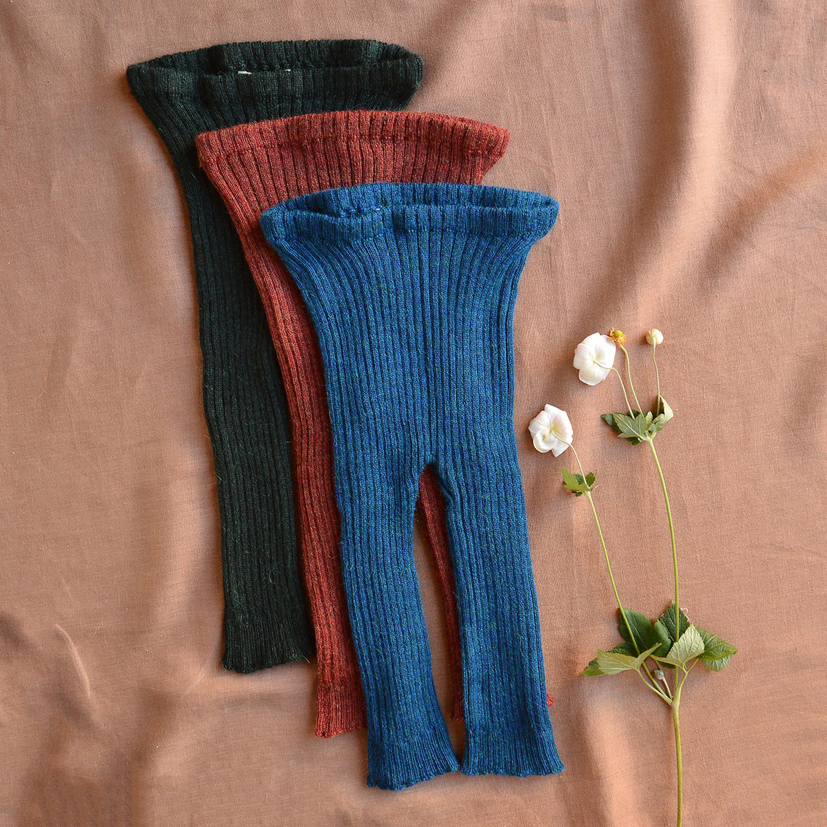 Rib Knit Leggings - 100% Baby Alpaca (12m-3y)