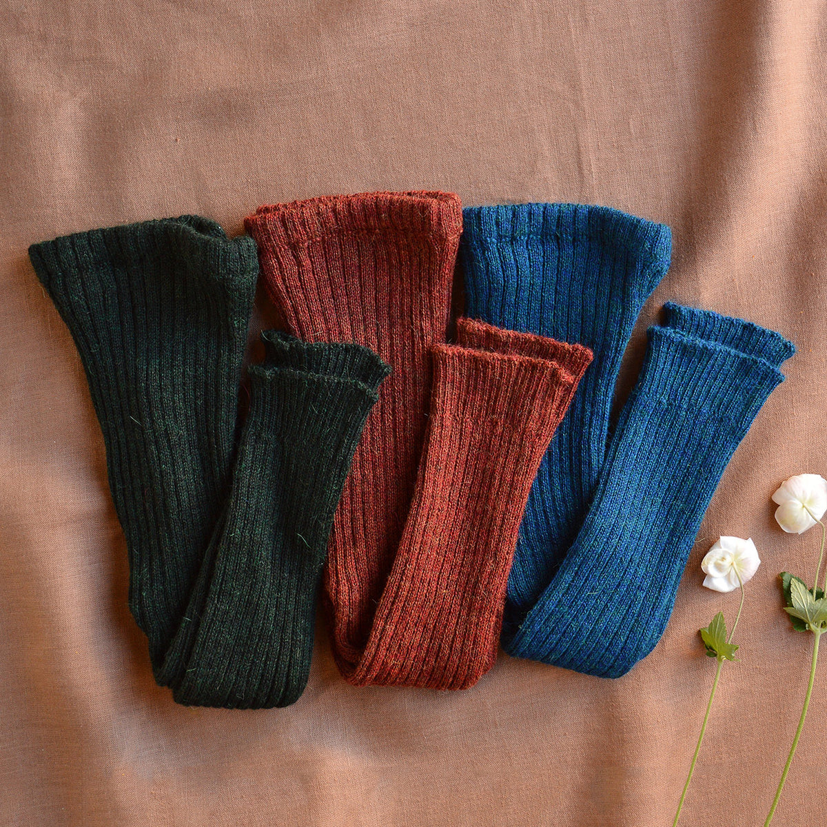 Rib Knit Leggings - 100% Baby Alpaca (12m-3y)