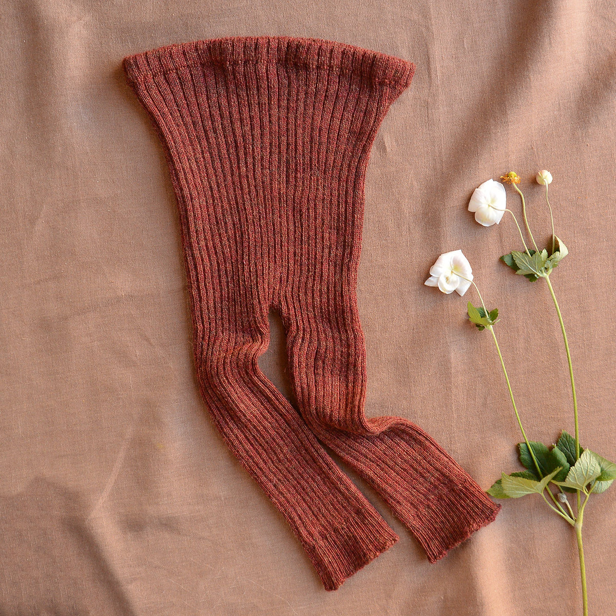 Rib Knit Leggings - 100% Baby Alpaca (12m-3y)