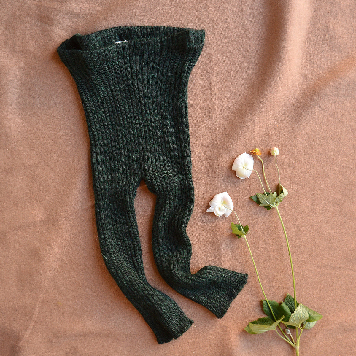 Rib Knit Leggings - 100% Baby Alpaca (12m-3y)