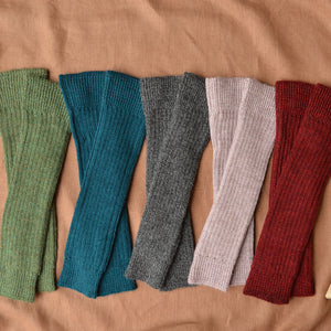 Ribbed Legwarmers in baby alpaca (Youth-Adult)