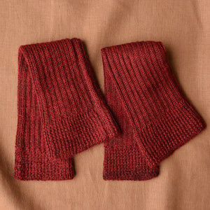 Ribbed Legwarmers in baby alpaca (Youth-Adult)