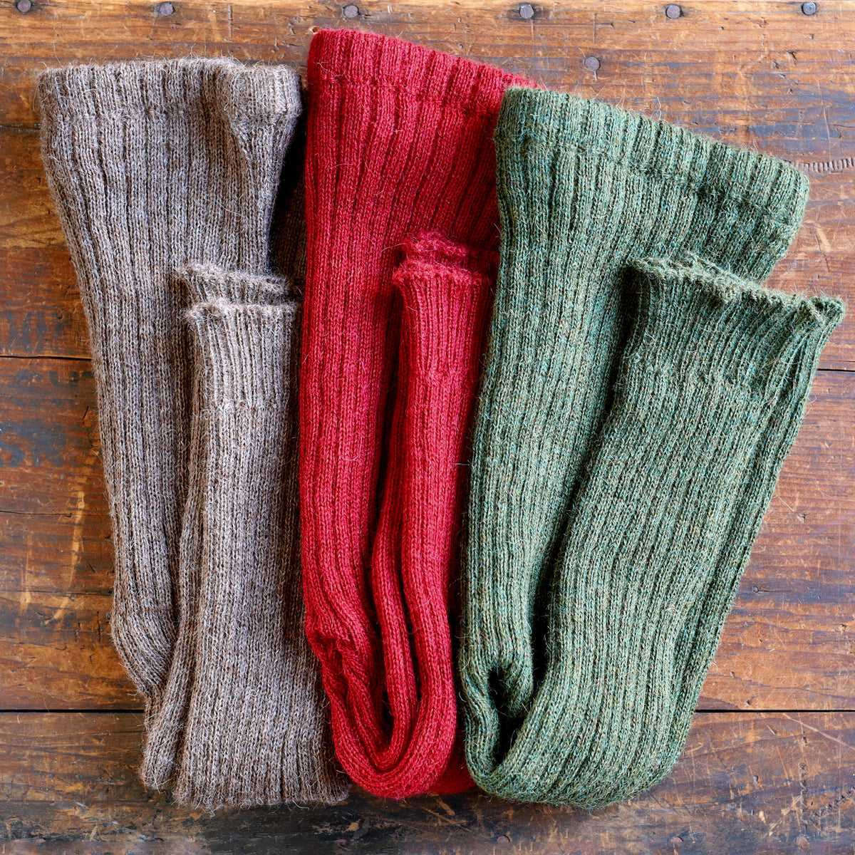 Rib Knit Leggings - 100% Baby Alpaca (12m-3y)