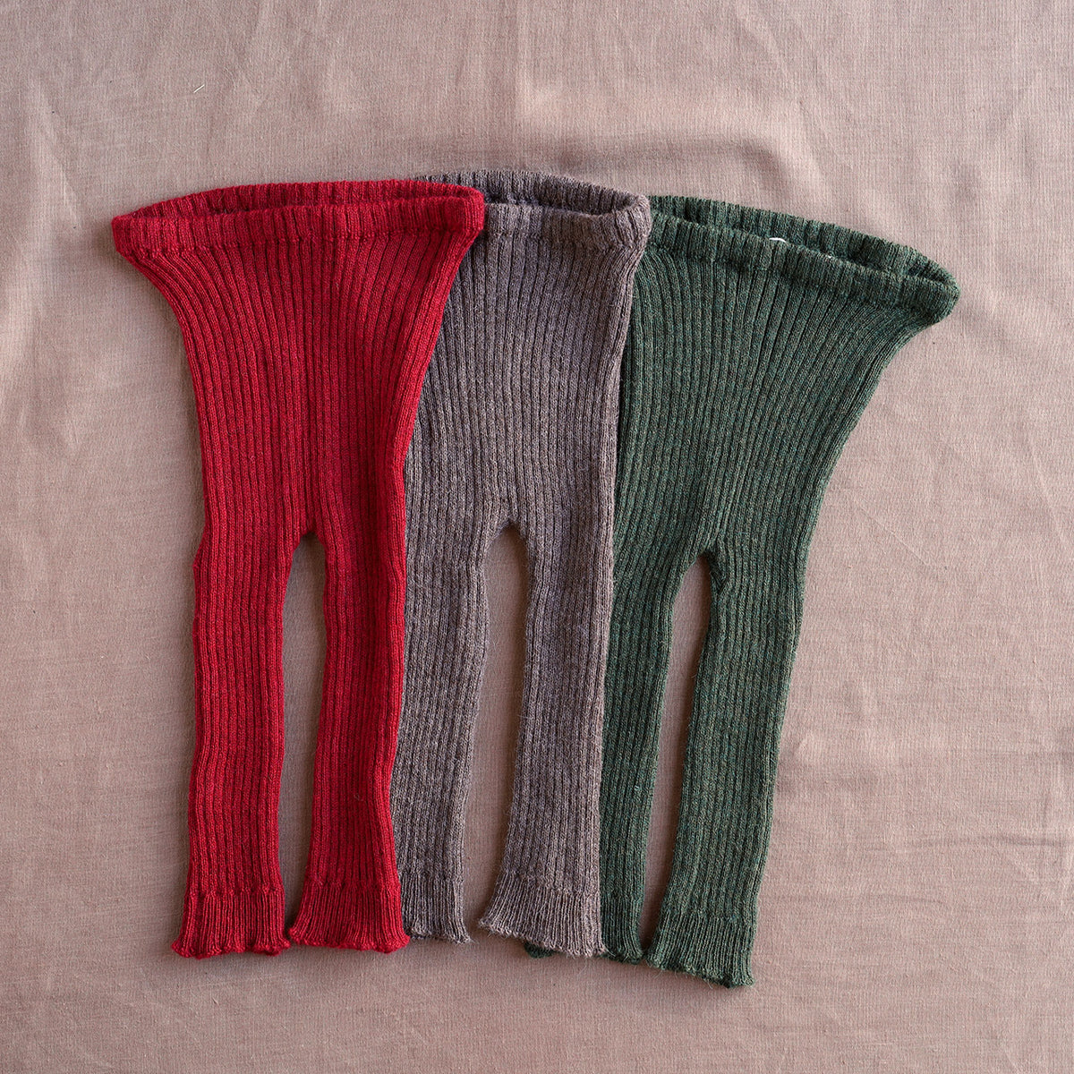 Rib Knit Leggings - 100% Baby Alpaca (12m-3y)