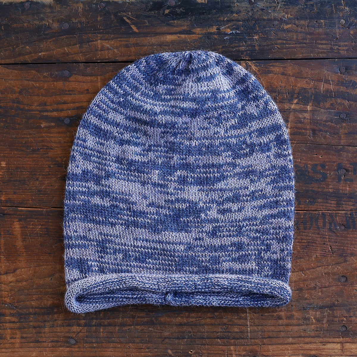 Jersey Beanie - 100% Baby Alpaca - Two Tone (Adults)