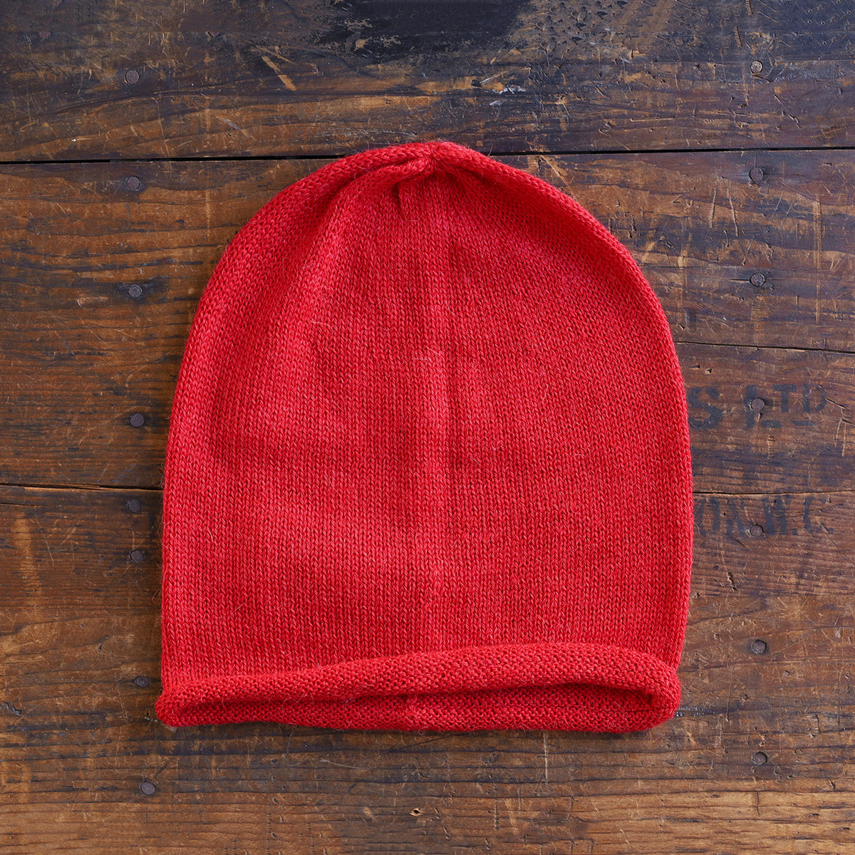Jersey Beanie - 100% Baby Alpaca - Solid Colours (Adults)