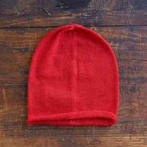 Jersey Beanie - 100% Baby Alpaca - Solid Colours (Adults)