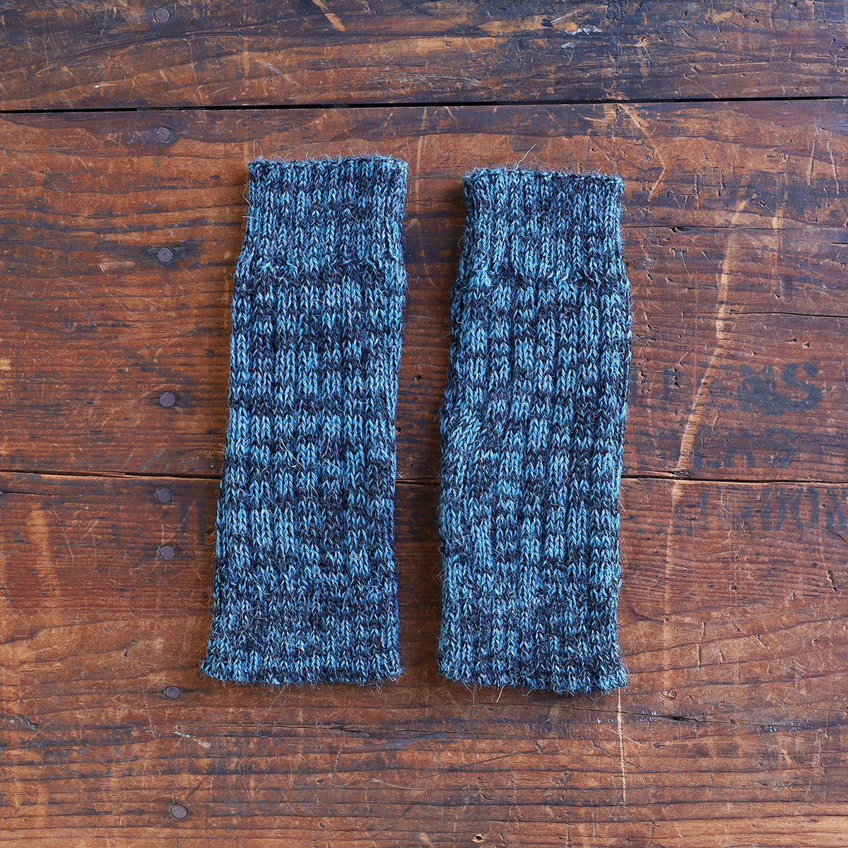 Fingerless Mits - 100% Baby Alpaca - Two Tone Melange (Youth-Adult)