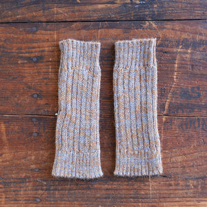 Fingerless Mits - 100% Baby Alpaca - Two Tone Melange (Youth-Adult)