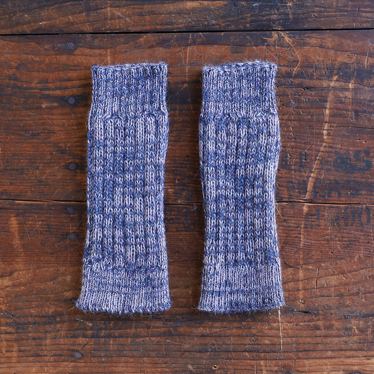 Fingerless Mits - 100% Baby Alpaca - Two Tone Melange (Youth-Adult)