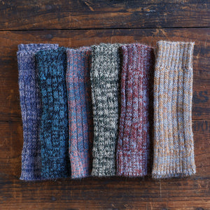 Fingerless Mits - 100% Baby Alpaca - Two Tone Melange (Youth-Adult)