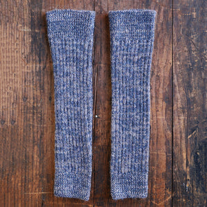 Ribbed Legwarmers - 100% Baby Alpaca - Two Tone Melange (Youth-Adult)