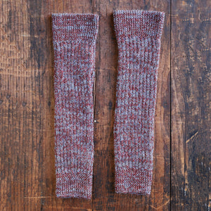 Ribbed Legwarmers - 100% Baby Alpaca - Two Tone Melange (Youth-Adult)