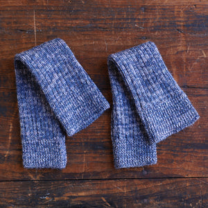 Ribbed Legwarmers - 100% Baby Alpaca - Two Tone Melange (Youth-Adult)