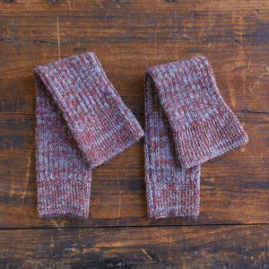 Ribbed Legwarmers - 100% Baby Alpaca - Two Tone Melange (Youth-Adult)