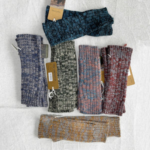 Fingerless Mits - 100% Baby Alpaca - Two Tone Melange (Youth-Adult)