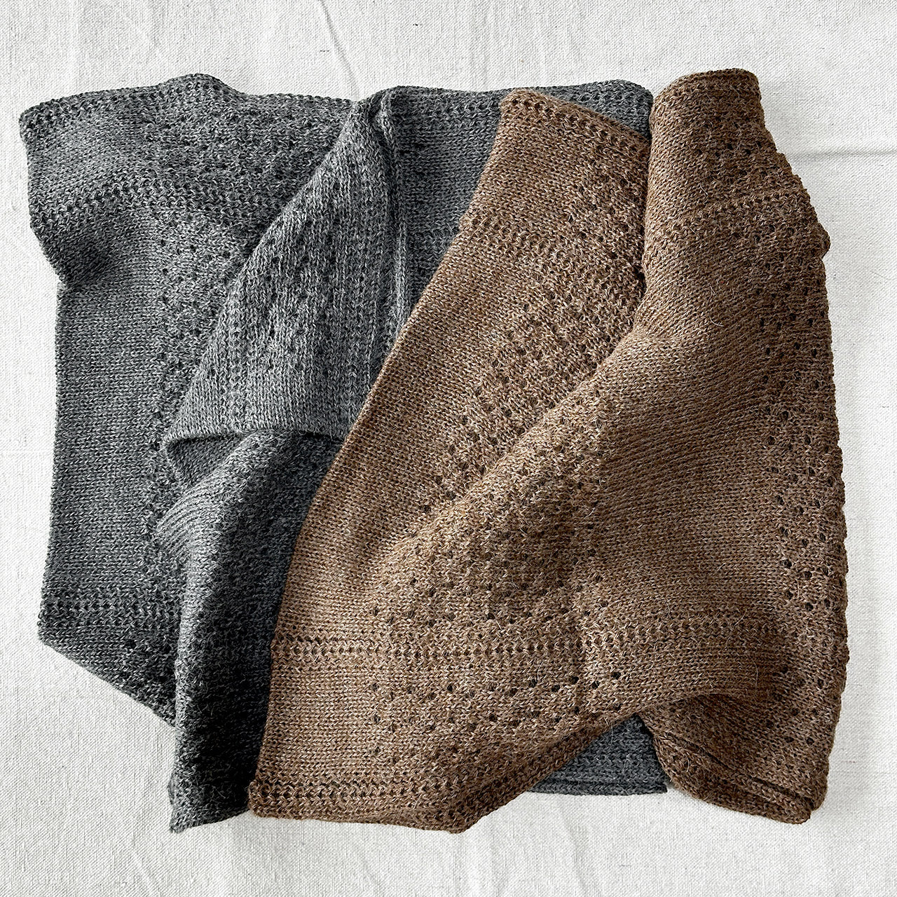No End Drop Stitch Scarf - 100% Baby Alpaca (Adults)