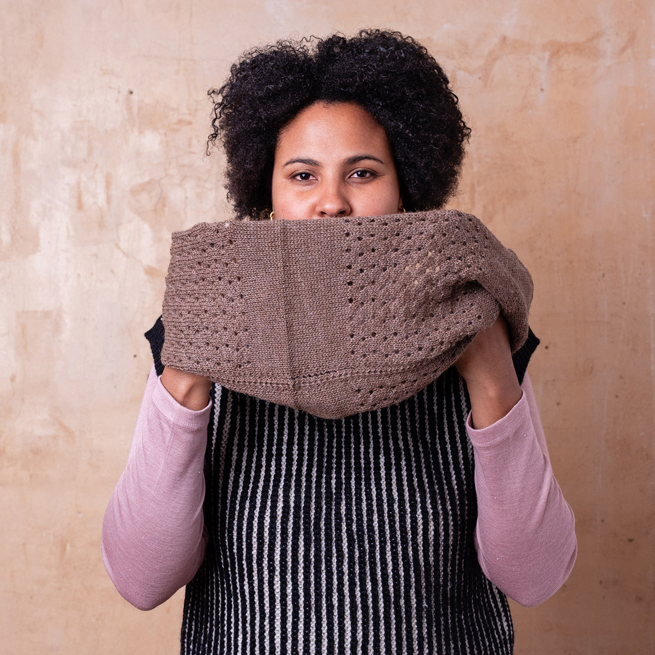 No End Drop Stitch Scarf - 100% Baby Alpaca (Adults)