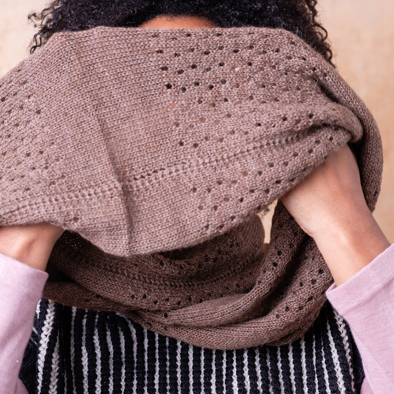 No End Drop Stitch Scarf - 100% Baby Alpaca (Adults)