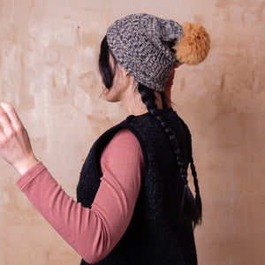 Pom-Pom Beanie - Baby Alpaca (Child-Adult)