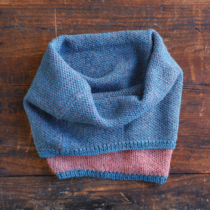 Reversible Double Knit Loop Scarf in Baby Alpaca (Adults)