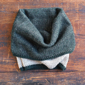 Reversible Double Knit Loop Scarf in Baby Alpaca (Adults)