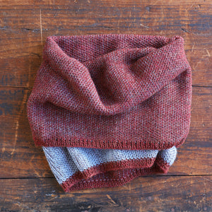 Reversible Double Knit Loop Scarf in Baby Alpaca (Adults)