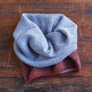 Reversible Double Knit Loop Scarf in Baby Alpaca (Adults)