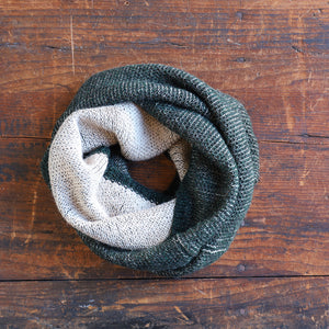 Reversible Double Knit Loop Scarf in Baby Alpaca (Adults)