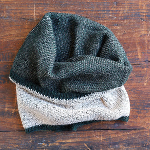 Reversible Double Knit Loop Scarf in Baby Alpaca (Adults)