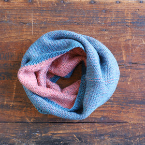 Reversible Double Knit Loop Scarf in Baby Alpaca (Adults)