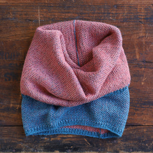 Reversible Double Knit Loop Scarf in Baby Alpaca (Adults)