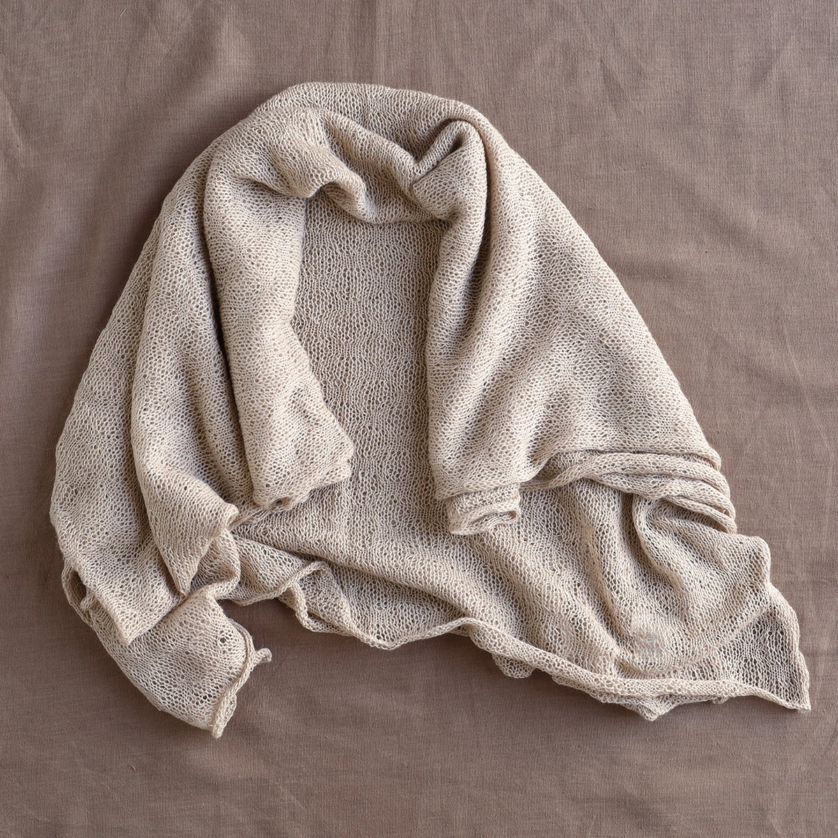 Large Lace Shawl/Throw - 100% Baby Alpaca (240x80cm)
