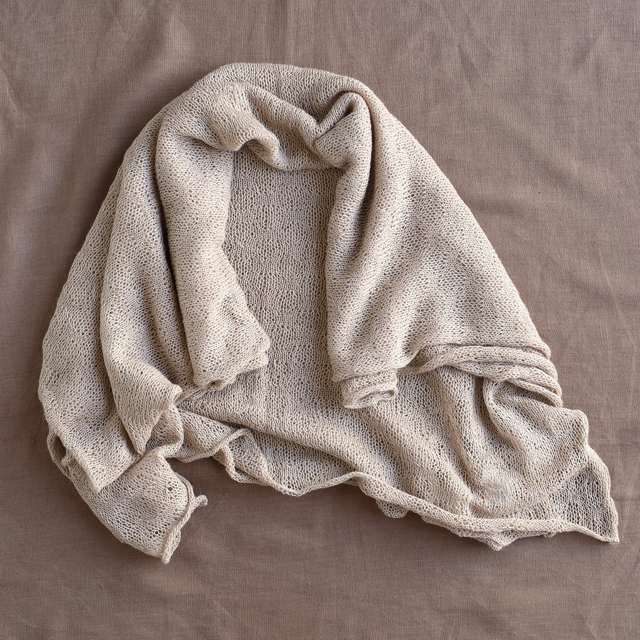 Large Lace Shawl/Throw - 100% Baby Alpaca (240x80cm)