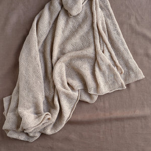 Large Lace Shawl/Throw - 100% Baby Alpaca (240x80cm)