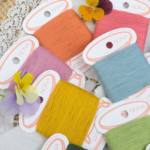 Plant Dyed Embroidery/Mending Thread Cards - 100% Cotton