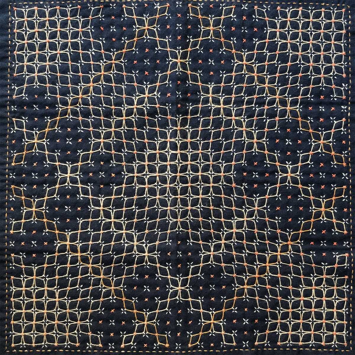 KAREHA Sashiko Pattern Needlework Kit - Plant Dyed