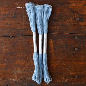 Plant Dyed Sashiko Embroidery and Mending Thread - 100% Cotton - Indigo (12.5m)