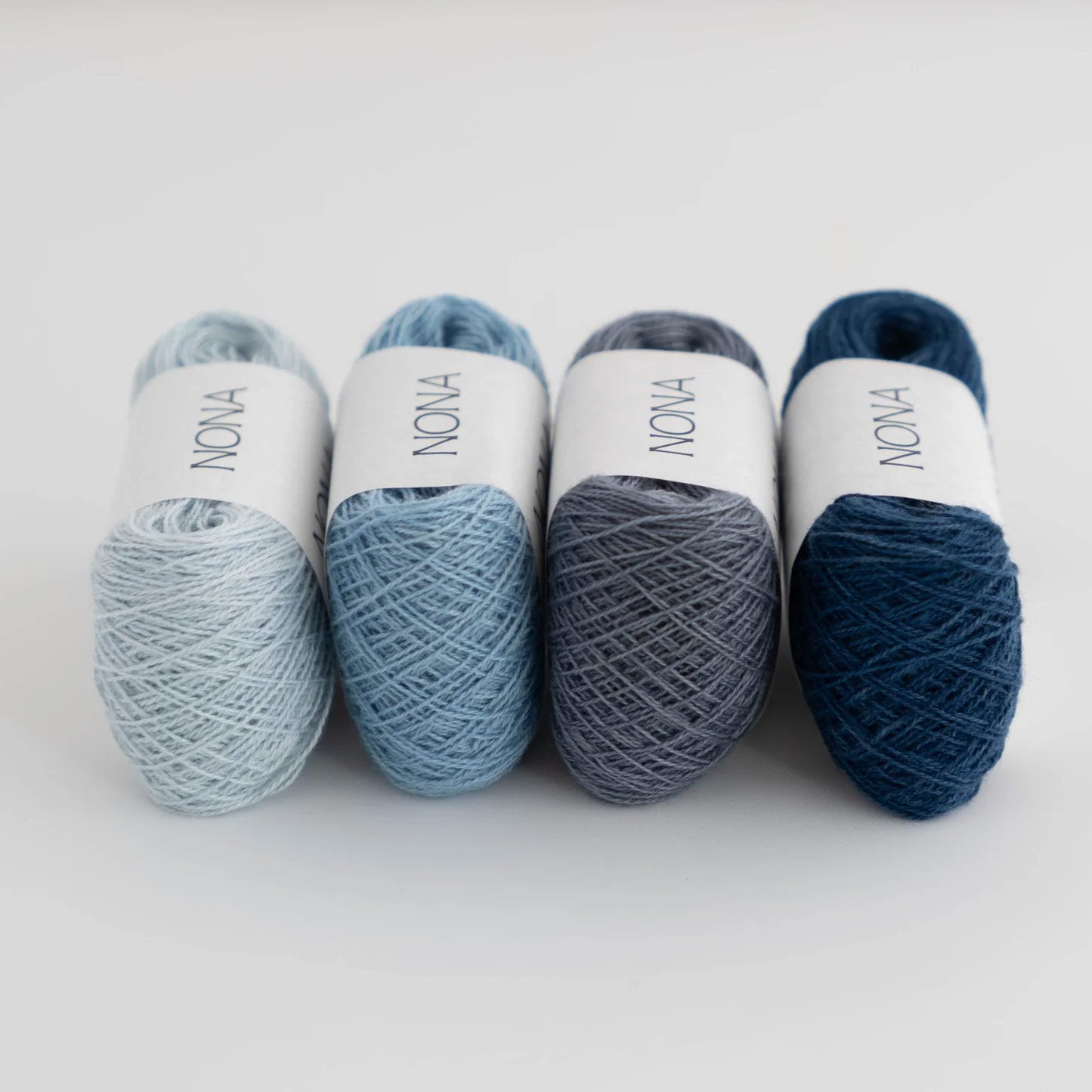 Plant Dyed Embroidery/Mending FINE Thread - 100% Cotton - Sky Collection (Set of 4)