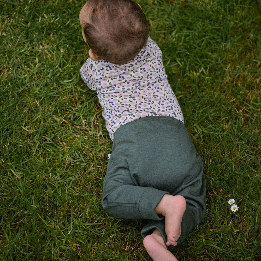 Baby Body Long Sleeve - 100% Organic Merino - Briarwood Lilac (0-24m)