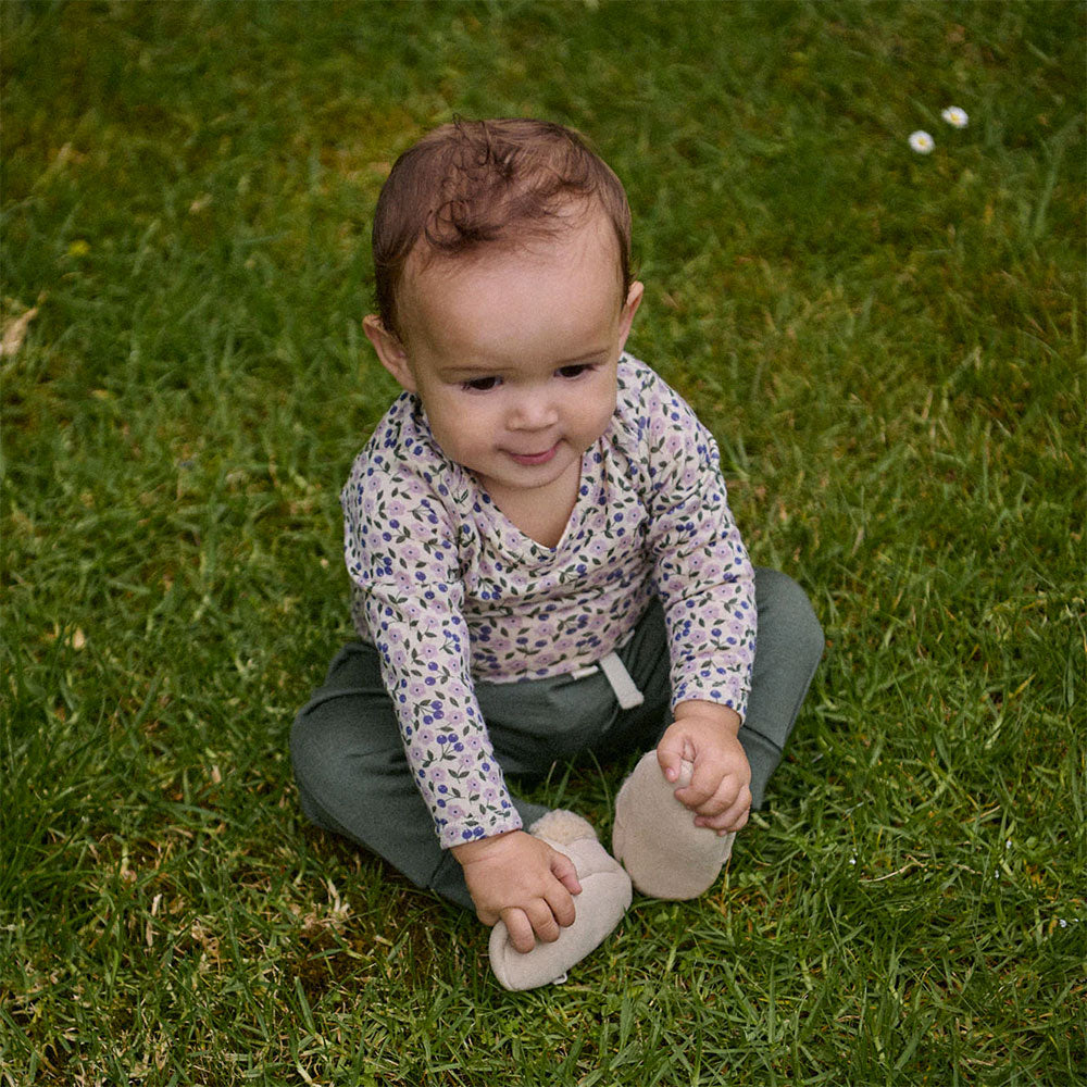 Baby Body Long Sleeve - 100% Organic Merino - Briarwood Lilac (0-24m)