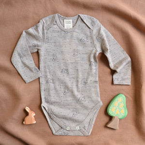 Baby Body Long Sleeve - 100% Organic Merino - Bramble Burrow (0-24m)