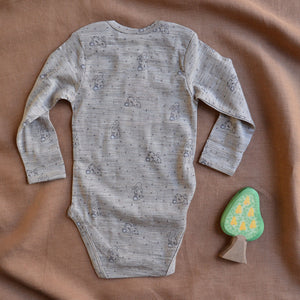 Baby Body Long Sleeve - 100% Organic Merino - Bramble Burrow (0-24m)