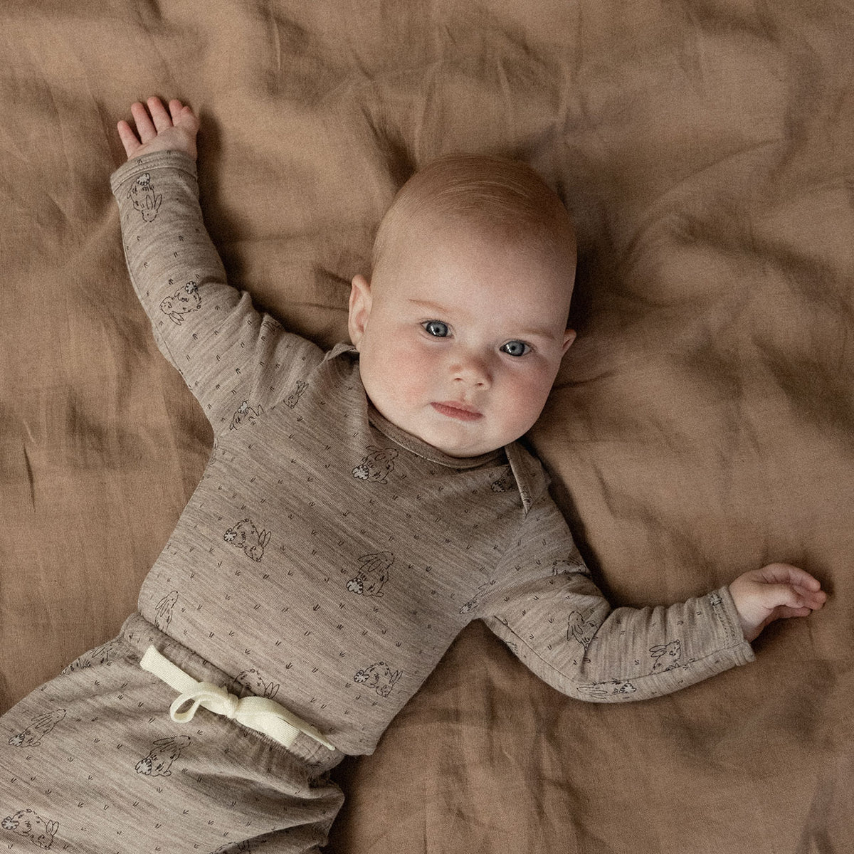Baby Body Long Sleeve - 100% Organic Merino - Bramble Burrow (0-24m)