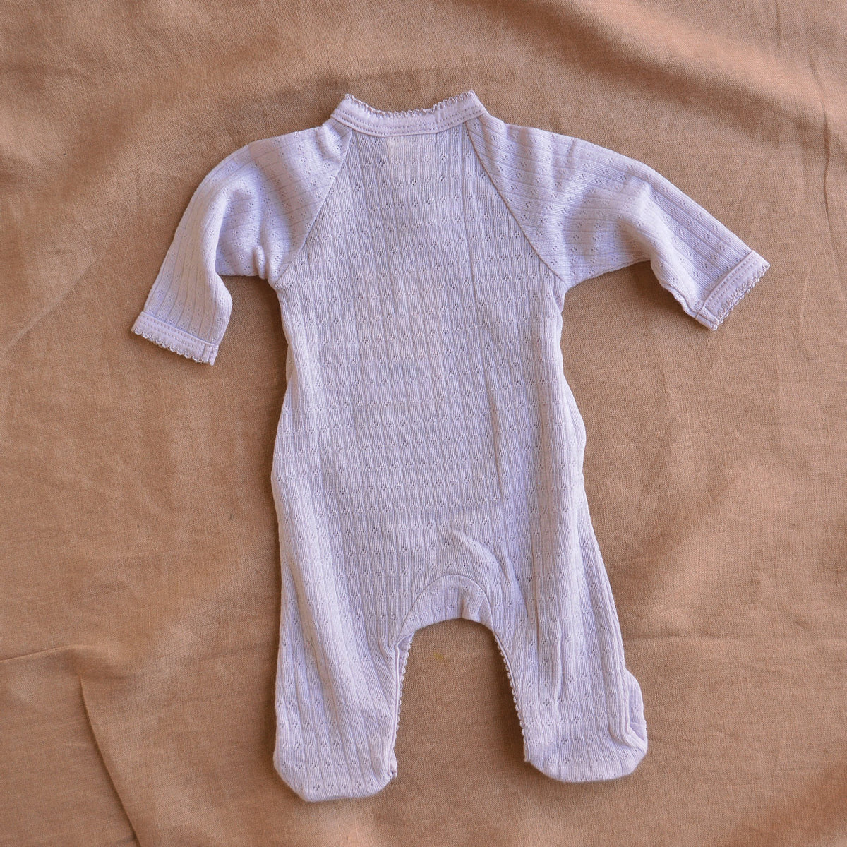 Pointelle Baby Kimono Sleep Suit - 100% Organic Merino (Newborn-6m)