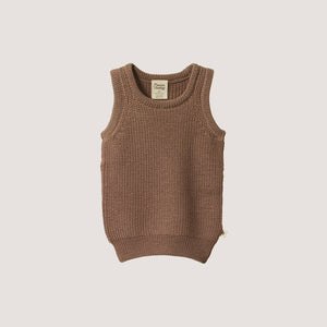 Knitted Vest - 100% Organic Merino - Sparrow (12m-5y)