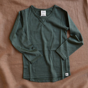 Essential Longsleeve Top - 100% Organic Merino (6m-6y)
